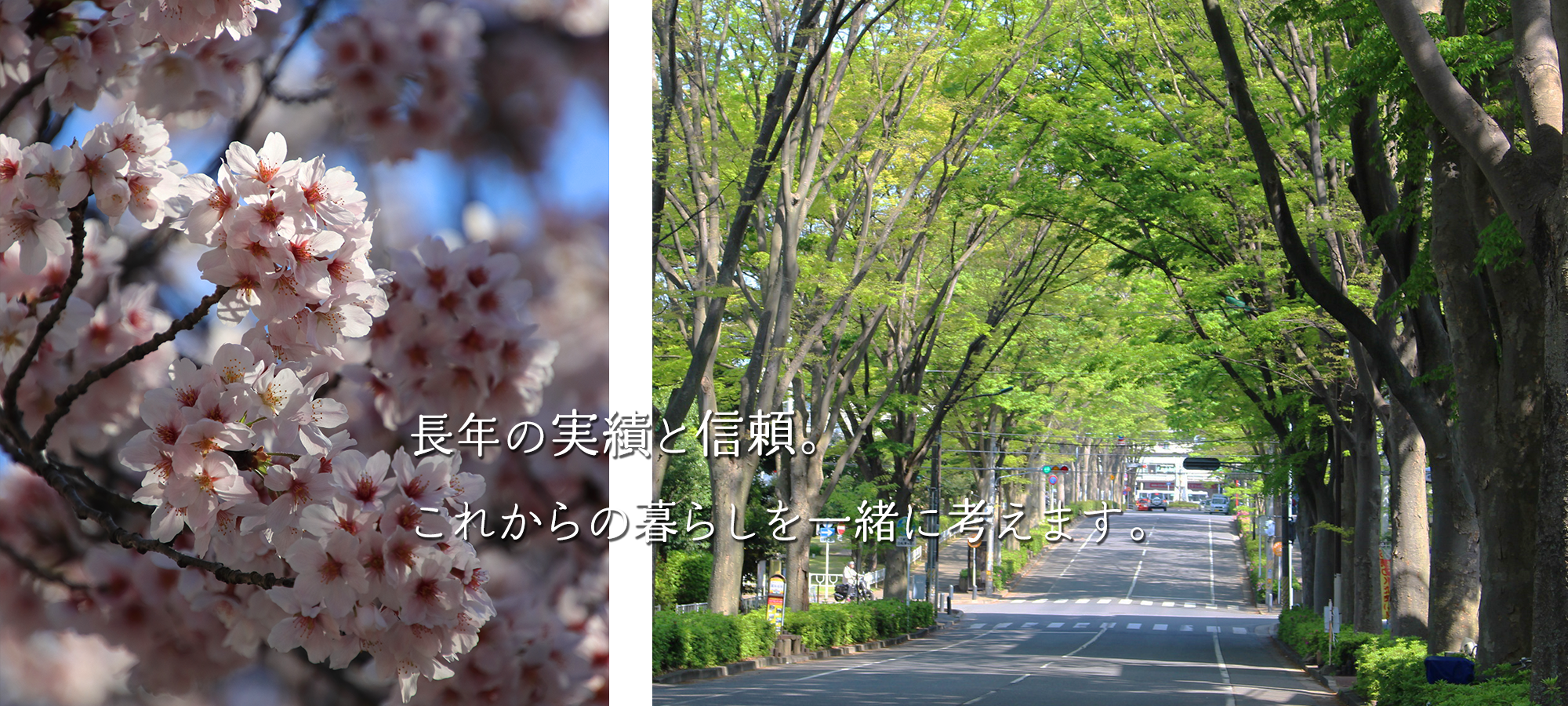 長年の実績と信頼。 これからの暮らしを一緒に考えます。